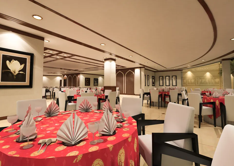 Design visualisation · dining room · restaurant complex, interior Oman · 2013–2015 · not a photograph