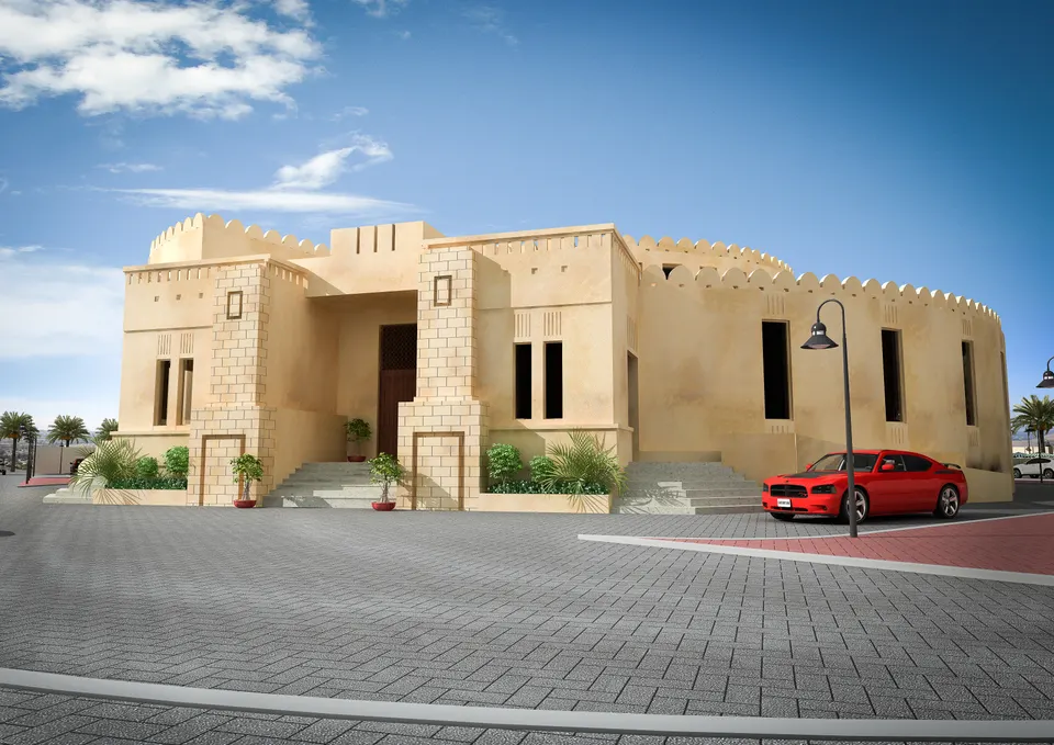 Design visualisation · restaurant complex, interior Oman · 2013–2015 · not a photograph